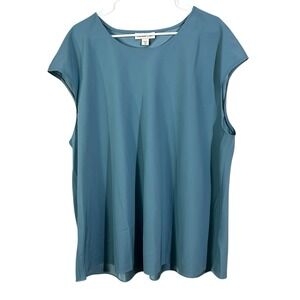 Coldwater Creek Sleeveless Top‎ Size 3X Women Light Green